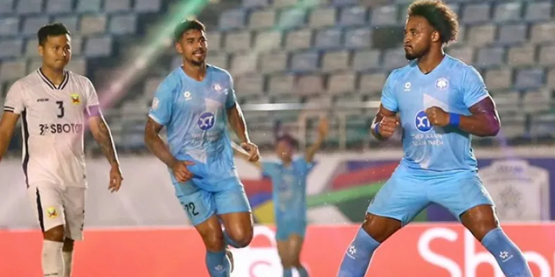 Nam Định Bùng Nổ Tại Myanmar - Xuân Son Lập Hat-Trick 2 Đội khách mở tỷ số đẹp mắt